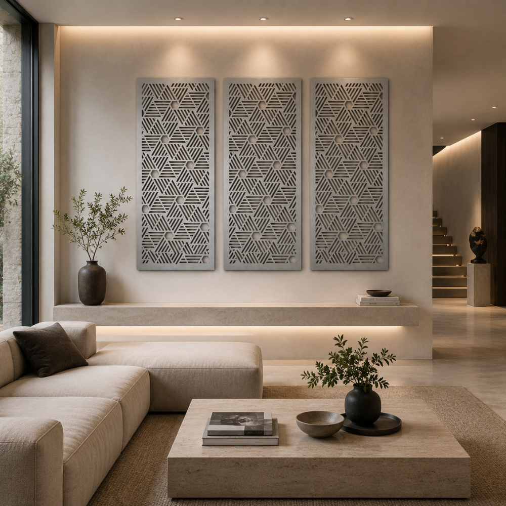 Premium Metal Wall Panel - Hex Weave