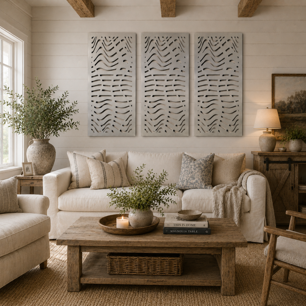 Premium Metal Wall Panel - Coastal Wave