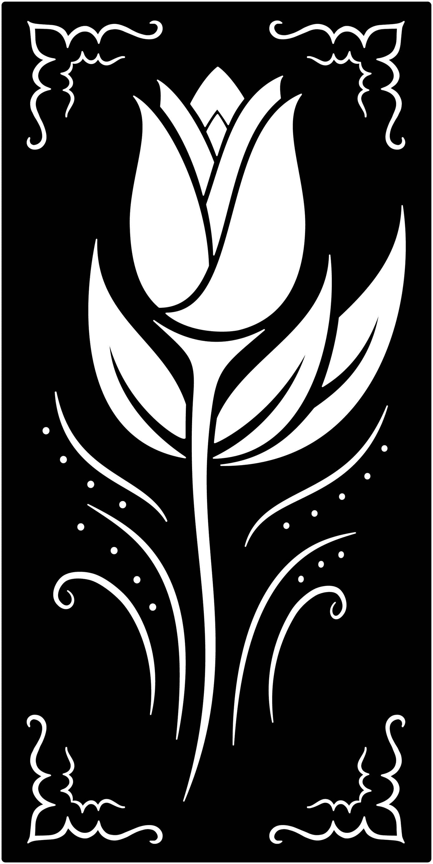 Premium Wall Panel - Art Nouveau Floral