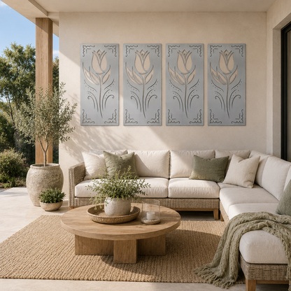 Premium Wall Panel - Art Nouveau Floral