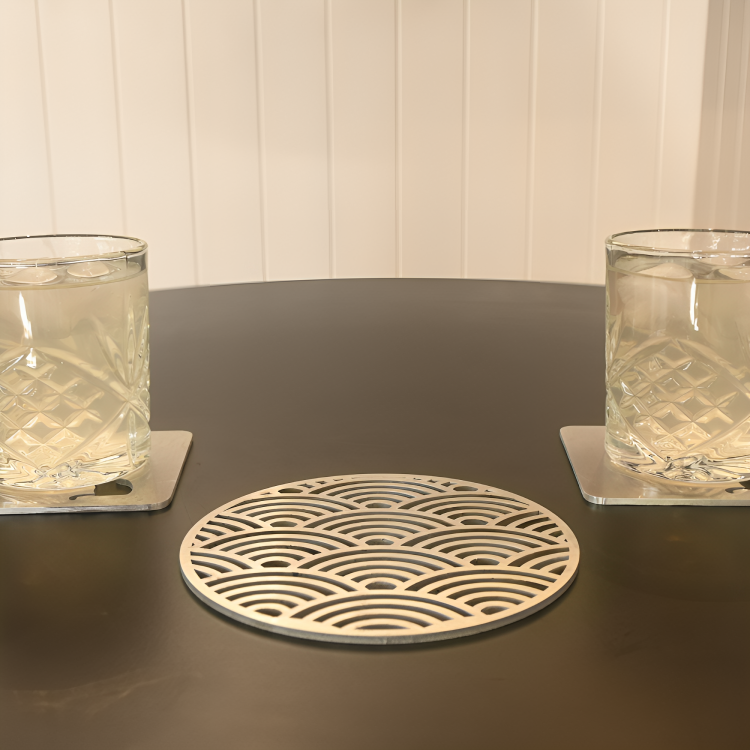 Premium Aluminium Trivet - Coastal Wave