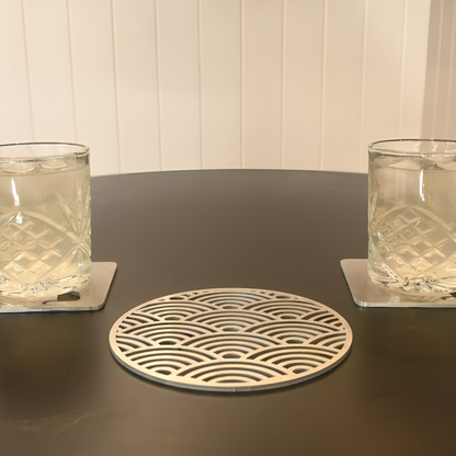 Premium Aluminium Trivet - Coastal Wave