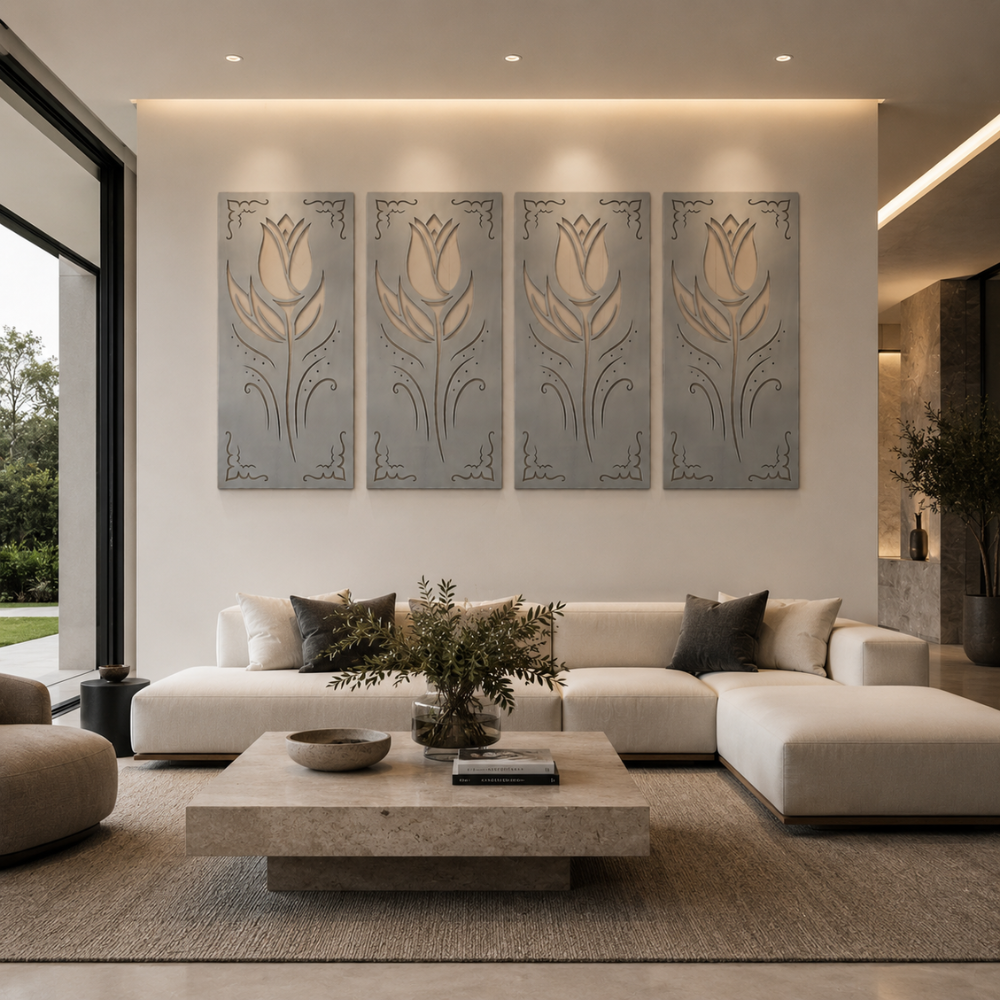 Premium Wall Panel - Art Nouveau Floral