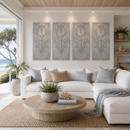 Premium Wall Panel - Art Nouveau Floral