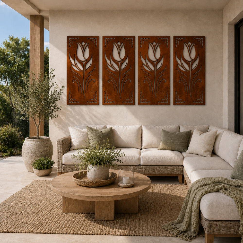 Premium Wall Panel - Art Nouveau Floral
