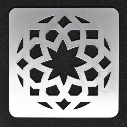 Premium Metal Coasters - Moroccan Star (8 Pack)