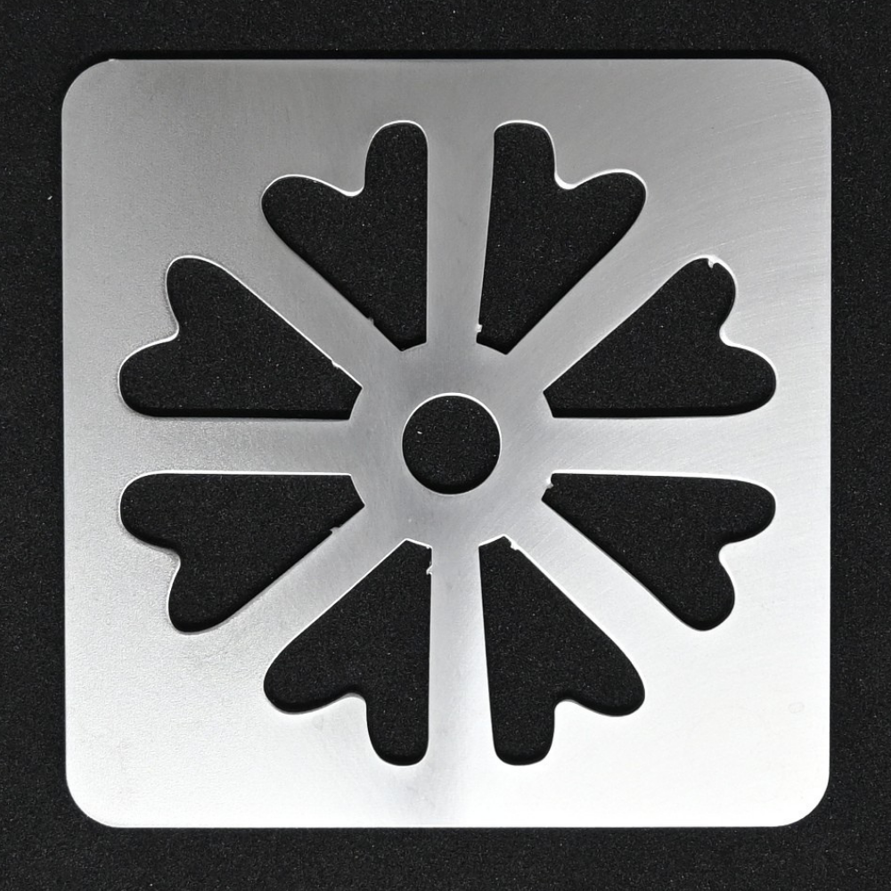 Premium Metal Coasters - Daisy Medallion (8 Pack)