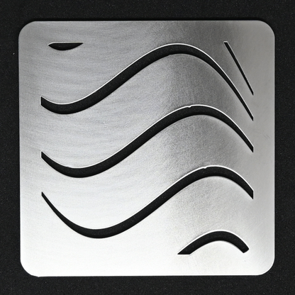 Premium Metal Coasters - Coastal Wave (8 Pack)