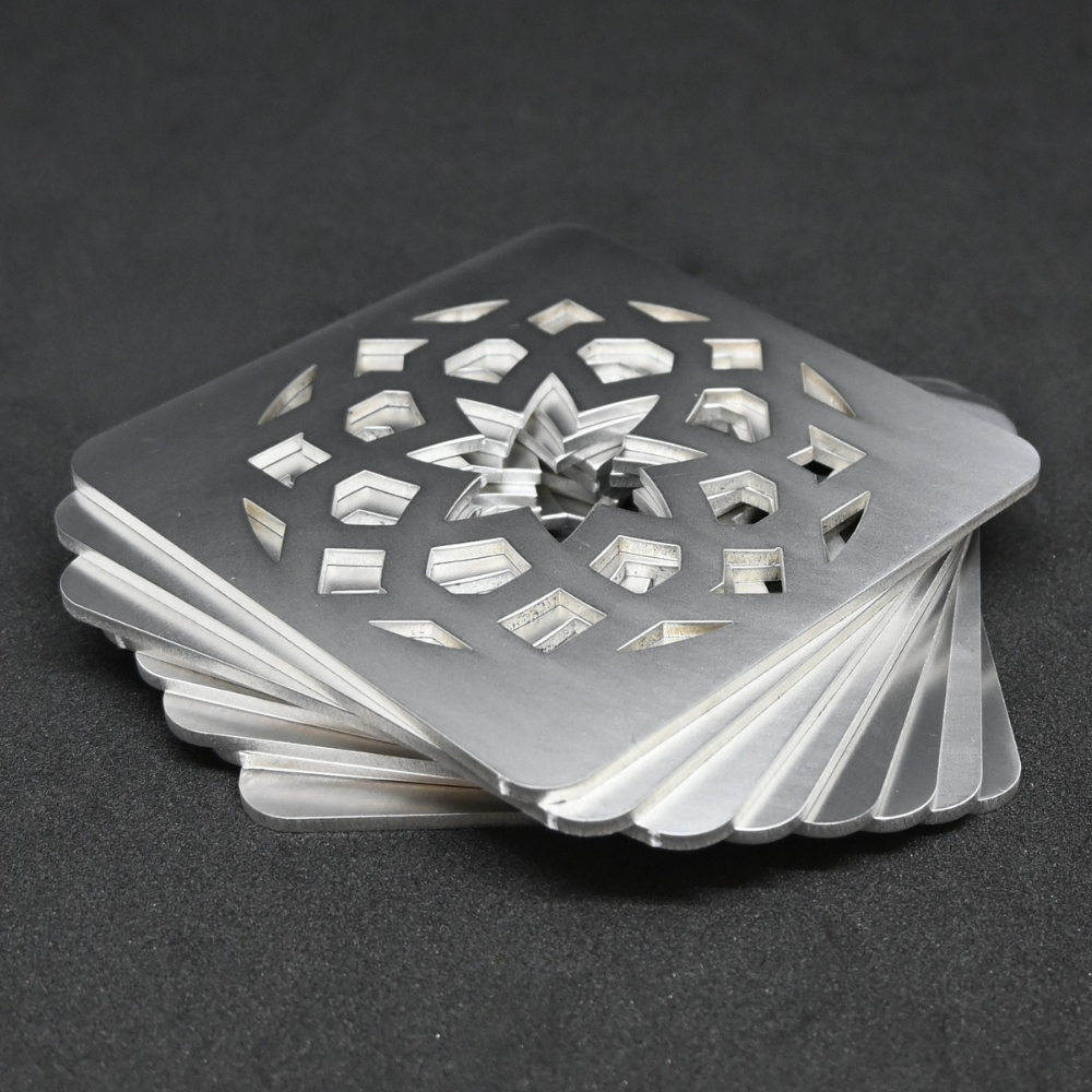 Premium Metal Coasters - Moroccan Star (8 Pack)