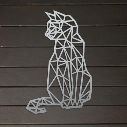 Premium Wall Art - Geometric Cat Sitting