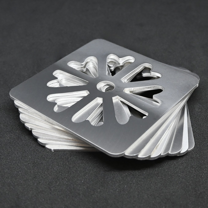 Premium Metal Coasters - Daisy Medallion (8 Pack)