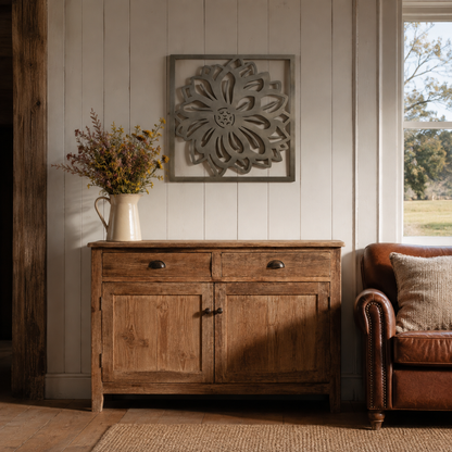 Premium Metal Wall Art - Dahlia Flower