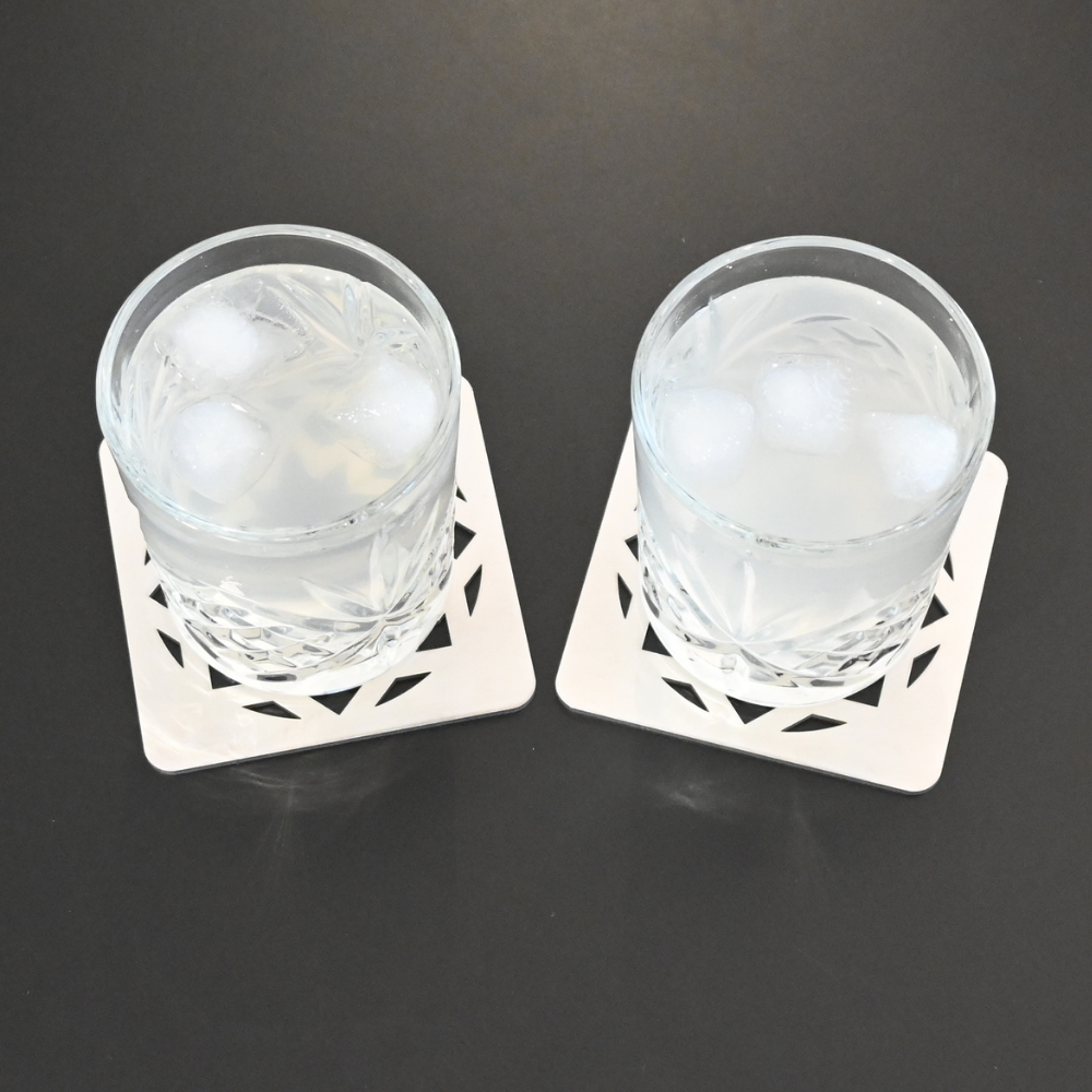 Premium Metal Coasters - Moroccan Star (8 Pack)