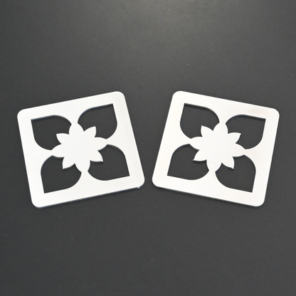 Premium Metal Coasters - Moroccan Floral (8 Pack)