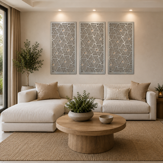 Premium Metal Wall Panel - Hex Weave