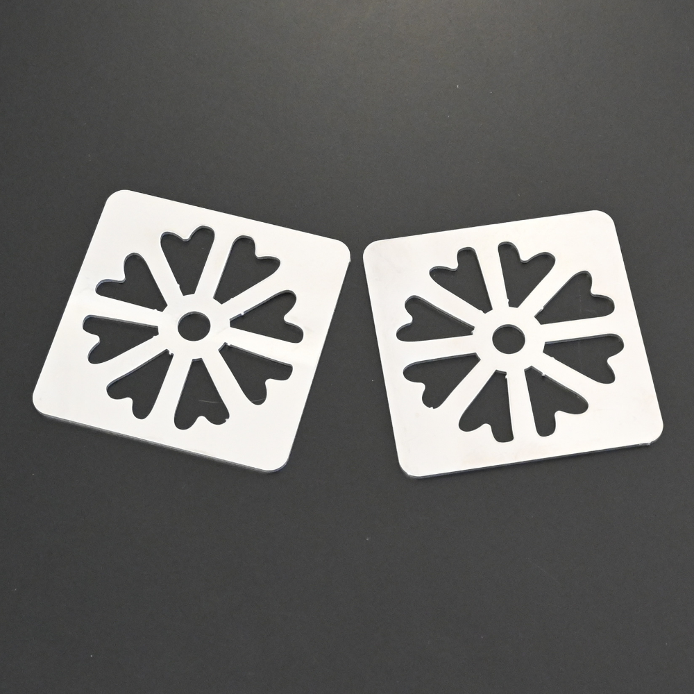 Premium Metal Coasters - Daisy Medallion (8 Pack)