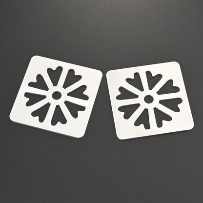 Premium Metal Coasters - Daisy Medallion (8 Pack)