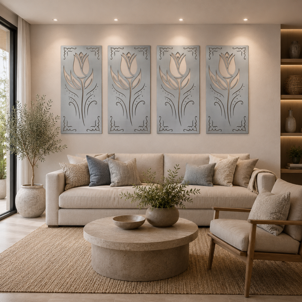 Premium Wall Panel - Art Nouveau Floral