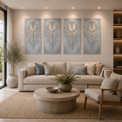 Premium Wall Panel - Art Nouveau Floral